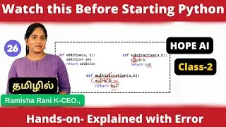 26) What is class in python? | OOPS-Class 1