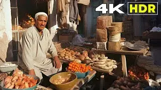 Walking in Marrakech, Morocco — Old Town to Train Station | HDR 4K Marathon Walking Tour