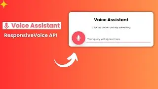 🎙️Voice Assistant  Using HTML Css and Javascript | Responsive Voice API | api projects