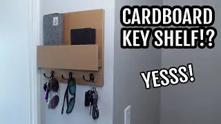 Entryway Key Shelf 🔑 From CARDBOARD - DIY Craft