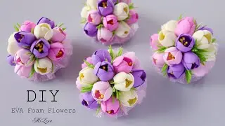 🌷 EVA FOAM FLOWERS 🌷 RUBBER BANDS WITH FLOWERS 🌷