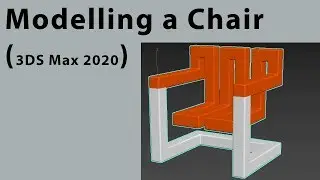 3ds max 2020, how to model a modern chair