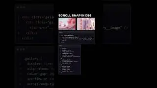 scroll snap in CSS | #css #javascript #animation #webdevelopment