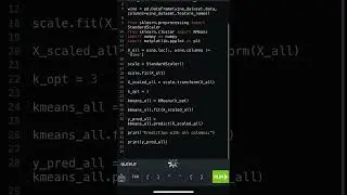 Python Bytes - Machine Learning K Means Part 10 Cluster Prediction All Columns Code in Description