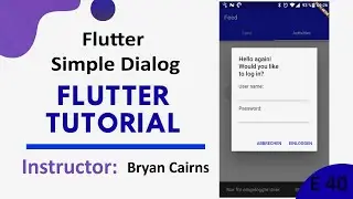 Flutter - 40 Simple Dialog | Introduction to Flutter Development Using Dart