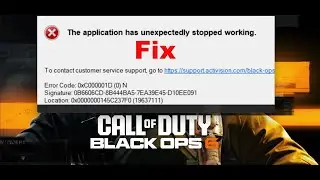 Fix Black Ops 6 Error 0xC000001D (0) N The Application Has Unexpectedly Stopped Working (Game Pass)