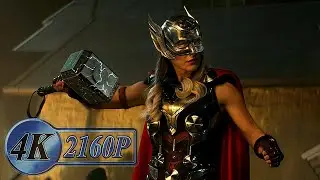 Thor Meets His Ex-Girlfriend Fight Scene [The Mighty Thor] [No BGM] | Thor: Love and Thunder