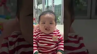 5개월아기 첫 떡ㅃㅓㅇ🥠#5개월아기 #떡벙 #첫시작