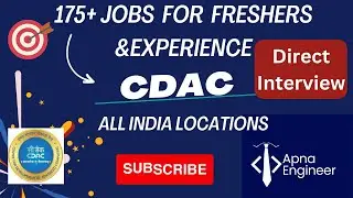 cdac recruitment for freshers or experiene |175 + cdac  job | cdac job 2024 | cdac job | cdac