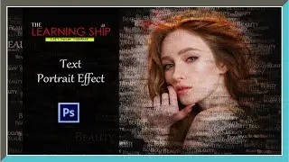 Photoshop Tutorial | Text Portrait Effect | Easy Text Poster | Adobe Photoshop