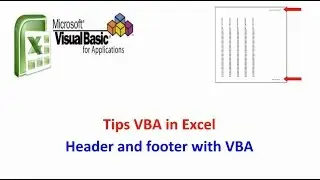 Set header and footer with VBA in Excel