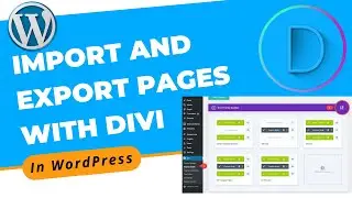 How to Import and Export Pages Using Divi Builder in WordPress | WordPress Tutorial 2022