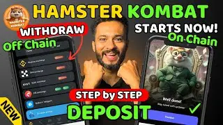 Hamster Kombat On chain & Off chain Deposit Starts now | Hamster Kombat Airdrop Withdrawal Now