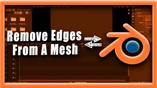 Blender Tutorial:  How To Remove Edges From A Mesh In Blender