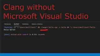 How to setup Clang on windows and vscode