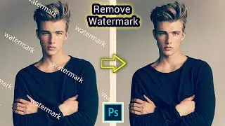 Easy way to remove a watermark short photoshop tutorial learn photoshop 