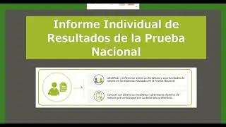 Informe Individual de Resultados de la Prueba Nacional