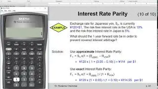 (11 of 18) Ch.21 - Interest rate parity: example