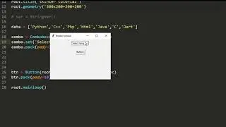 Combobox in tkinter // attributes and methods // Tkinter tutorial in Hindi // Dynamic Coding /python