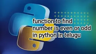 function to find number is even or odd in python in telugu