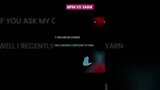 NPM Vs YARN #shorts #npm #vs #yarn #npmvsyarn #short #viral #viralshorts #youtubeshorts