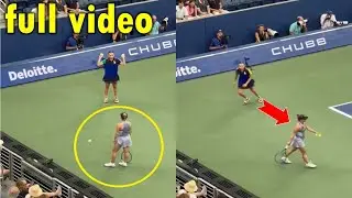 US Open Tennisspielerin Julija Putinzewa respektloser Umgang mit ballholerin | Julija Putinzewa