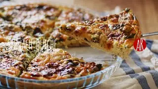 How To Make a Delicious Spinach Quiche. Shortcrust Pastry for the Masses / ASMR Cooking