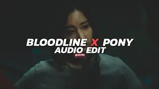 bloodline x pony | ariana grande (spedup/tiktok remix) [edit audio]