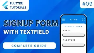 Flutter Signup Form with TextField Widget 🌟📲 | Flutter Basic Tutorial | Flutter #9