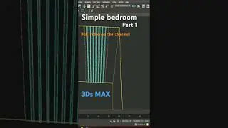 Simple bedroom design part1 #3dsmaxvray #vray #tutorial #3dsmax #ماكس