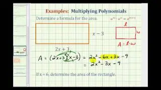 Ex:  Find the Area of a Rectangle Using a Polynomial