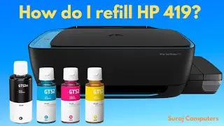 How do I refill HP 419? HP ink tank 419 ink refill | HP ink tank 419 ink bottle price in Delhi NCR