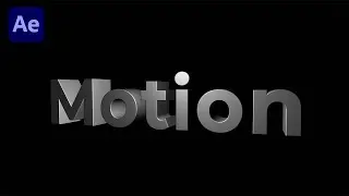 3D Text Animation Tutorial in After Effects | NO PLUGINS | TUTORIAL FOR BEGINNERS