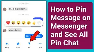 How to Pin Message on Messenger And See All Pin Message.Pin a message on Messenger New update