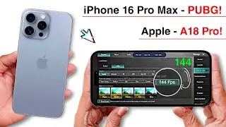 iPhone 16 Pro Max Pubg Test - Graphics Test.! Apple Bionic A18 Pro.!🤯