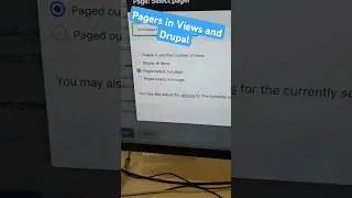 pagers in Views and Drupal