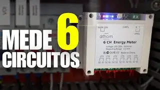 MEDIDOR 6 CANAIS para Home Assistant, forno, cooktop, chuveiro, etc