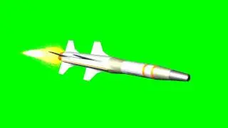 Missile flying 4 - free green screen effect HD - free use