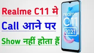 How to fix incoming call not showing full screen realme c11 | incoming call not showing full screen