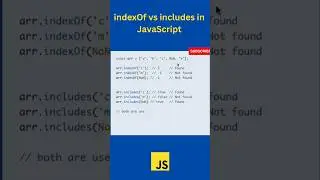 JavaScript: IndexOf() vs Includes() | #shorts #short #coding #javascript