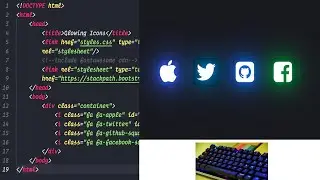 ASMR Programming - HTML CSS Glowing Icon Animation - No Talking