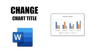 How to change chart title in word