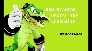 How Draw Vector the Crocodile