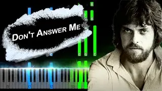 The Alan Parsons Project - Don't Answer Me Piano Tutorial