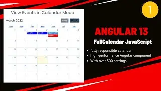 FullCalendar / Event Calendar  With  Javascript Angular 13