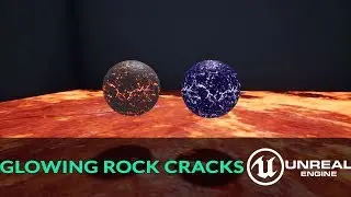 Rock with Glowing Cracks in UE4