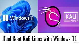 Install Kali Linux Purple alongside Windows 11 | Dual boot kali linux with windows 11 | Kali 2023.4