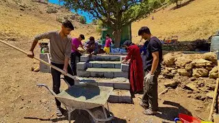 Beautiful Steps for Our Farmyard: Amir and Family Build Together