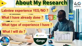 About My Research | Labview | IIOT | Automation | Web development