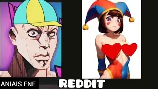Pomni vs Reddit (Rock reaction meme)|The Amazing Digital Circus